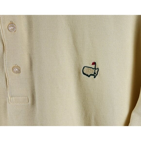 Masters Collection Shirt Mens XXL Yellow 60s Two Ply Mercerized Golf Polo - Picture 7 of 7